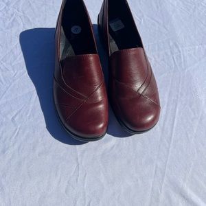 Woman’s Burgundy Leather Loafers
